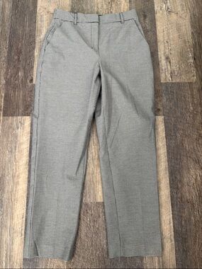 Express Editor Straight Ankle Black & White Houndstooth Dress Pants